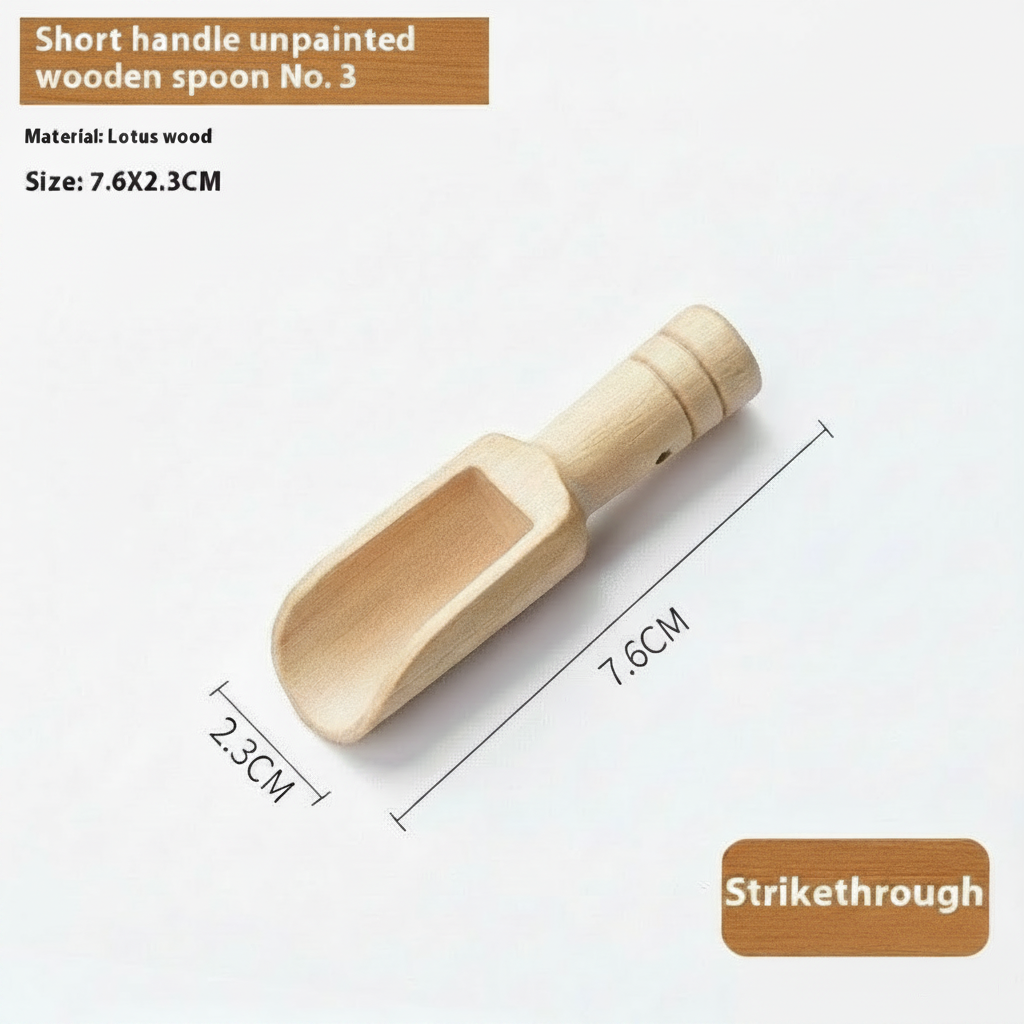 Solid Wood Scoop | Natural Untreated